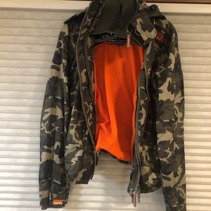 Superdry Japan Camo Ski Jacket with Sweater collar